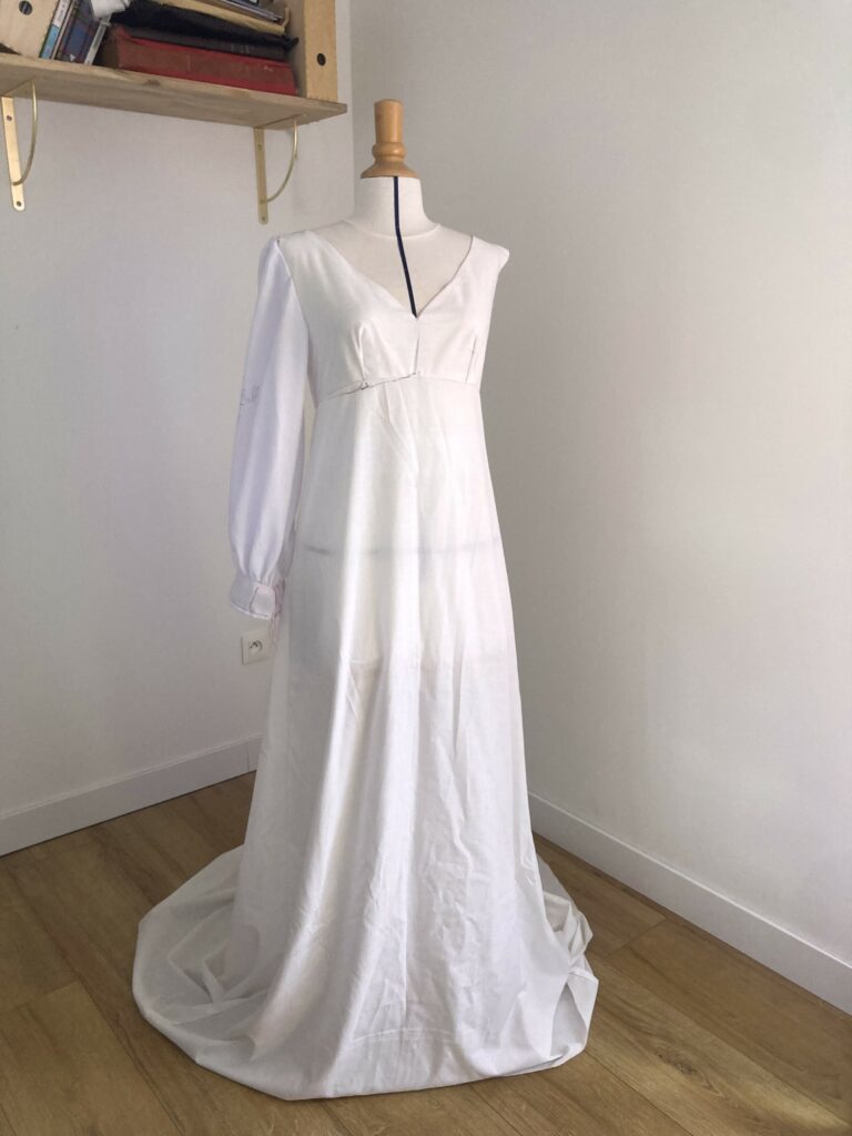 Toile de robe de mariée en Normandie